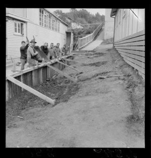 Working bee at Johnsonville School, Wellington