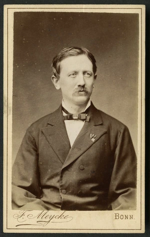 Meycke, Fritz, active 1860-1889: Portrait of Robert Theodor Hoffmann