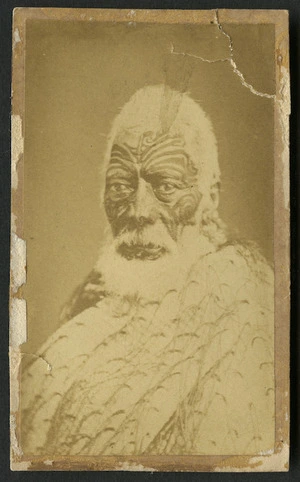 Monkton (Napier) fl 1860s-1880s : Portrait of Matenga Tukareaho, Ngati Rakaipaaka