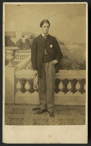 Moore, F (Isle of Wight) fl 1860s-1880s :Portrait of unidentified man