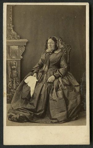 Moore, F (Isle of Wight) fl 1860s-1880s :Portrait of Mrs G Taylor