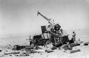 German and Ariete division guns at Alam Nayil, Egypt