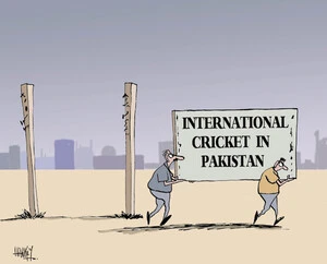International Cricket in Pakistan. 4 March 2009