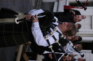 Photograph relating to bagpipe music