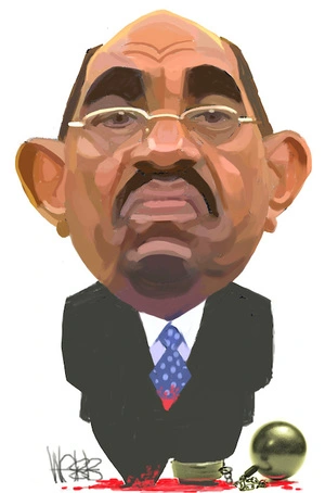 Omar Al-Bashir. 6 March 2009