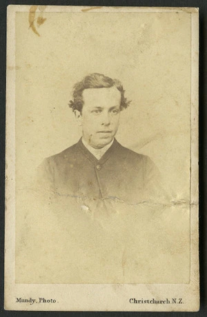 Mundy, Daniel Louis, 1826-1881: Portrait of unidentified man