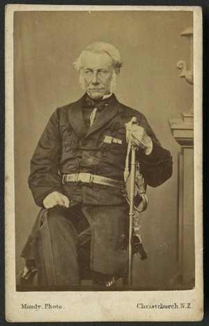 Mundy, Daniel Louis, 1826-1881: Portrait of Sir John C L Richardson