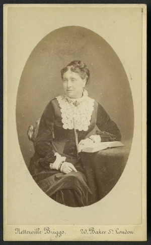 Briggs, Netterville (London) fl 1865-1870 :Portrait of unidentified woman