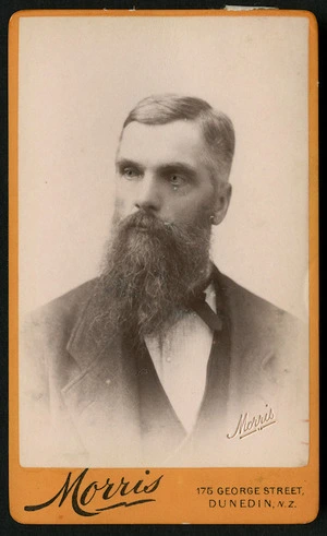Morris, John Richard, 1854-1919: Portrait of unidentified man
