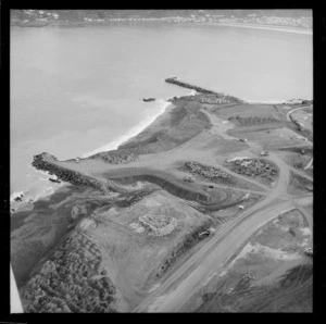 Rongotai, Wellington, with area between coastline and airport