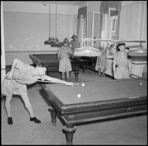 Games room at the NZ Forces Club, Cairo