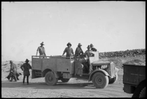 NZ soldiers in military truck, Egypt