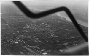 Aerial view from German troop carrier during the invasion of Crete