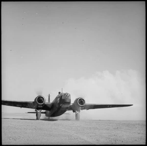 Wellington bomber in Egypt during World War II