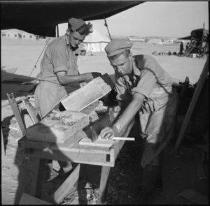 Carpenters of a NZ LAD in the field, Egypt