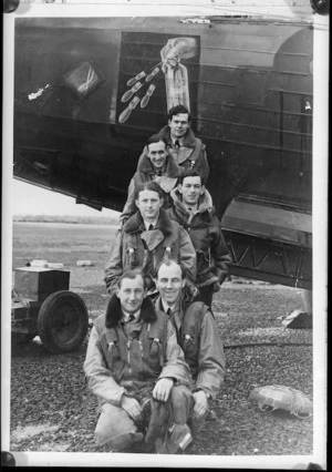 Crew of a Wellington bomber, England