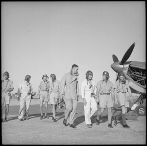 Empire pilots at advanced training school for the RAF