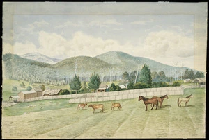Artist unknown :[A settler's farm. 1800s]