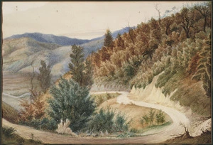 [Barraud, William Francis], 1850-1926 :Road to Wainui-o-Mata Valley, approx 1880-1900 / WFB. [1880-1900]