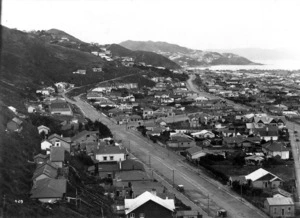 Part 1 of a 2 part panorama of Lyall Bay, Wellington
