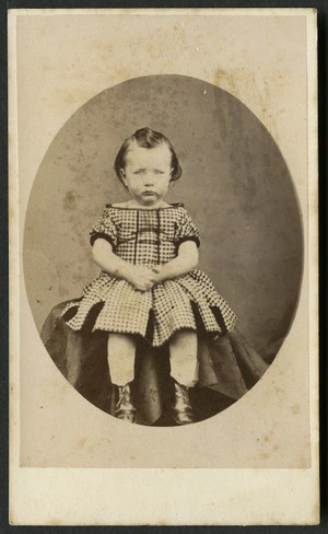 Nevin, T J (Hobart) fl 1867-1875 :Portrait of a young child