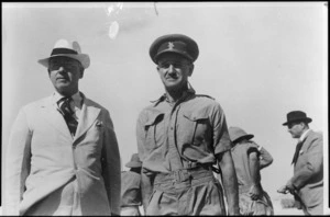 Prime Minister Peter Fraser with Colonel Crump, Egypt