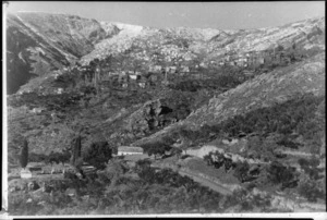 Town on mountainside, Greece