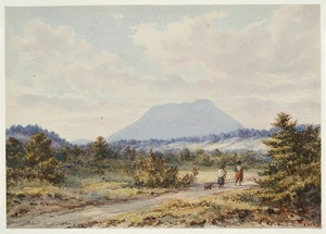 Barraud, Charles Decimus, 1822-1896 :Tawhera Mountain near Opepe, Taupo. 1878.