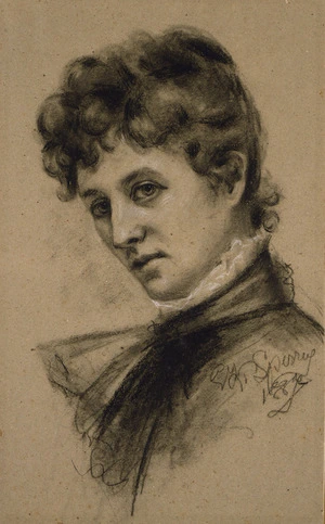 Sperrey, Eleanor Katherine 1862-1893 :[Self portrait] 1887