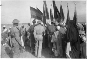 Members of LRDG and townspeople of Traghen after its capture