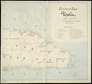 Besitzstands-Karte von Upolu : Stand am 1 Januar 1914 / M. Moldenhauer, Kaiserl. Gouv. Landmesser.