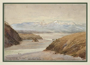 Elliott, George Herbert, 1860-1941: Waimakariri Gorge. To Mr & Mrs Dixon, from G H Eliot, July 1899