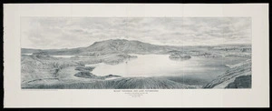 Sturtevant, George Neville, 1858-1937 :Mount Tarawera and Lake Rotomahana (the scene of the eruption, 10 June 1886), from Te Hape-o-Toroa Hill, 29th March 1893.