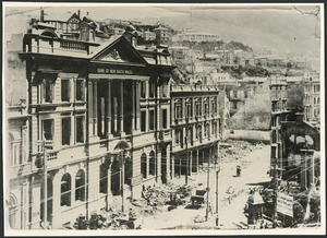 Creator unknown : Photograph including the Bank of New South Wales, Wellington