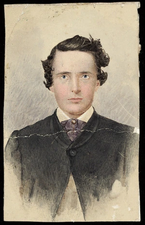 Artist unknown :[Portrait of a man, probably Thomas Kirk, 1828-1898. ca 1860s]