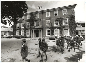 Scots College students moving between classes - Photograph taken Phil Reid
