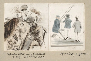 Pearse, John 1808-1882 :Doings on the Duke of Portland [1851]. Schoolmaster more pleasant today - but not much so. Spinning a yarn.