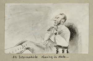 Pearse, John 1808-1882 :Doings on the Duke of Portland [1851] An Intermediate. Shaving in state.