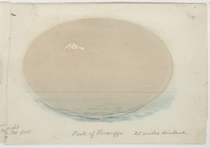 [Doubleday, William or John], fl 1880s :Teneriffe, Nov 1884. Peak of Teneriffe, 25 miles distant. [H]eight [1]2,180 feet.