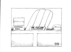 'Incoming mail.' 'Dr. Cullen - outgoing male.' 8 April 2009