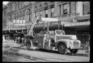 Fire engine, High Street, Christchurch