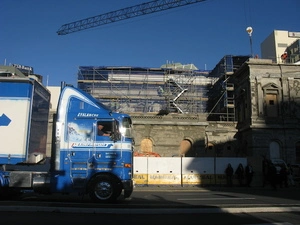 Photographs of Truck driver protest, Wellington