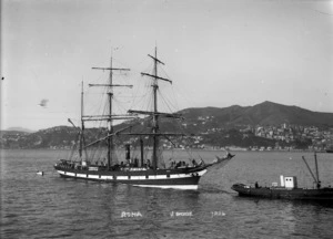 The ship Rona in Wellington Harbour