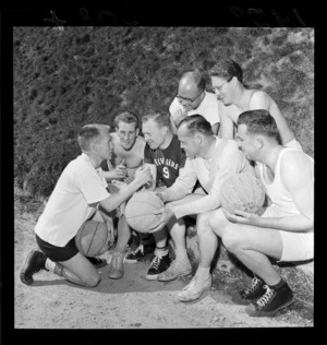 Members of the Latter Day Saints basketball team