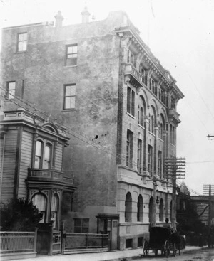 View of the YMCA (Young Men's Christian Association) building on Willis Street, Wellington