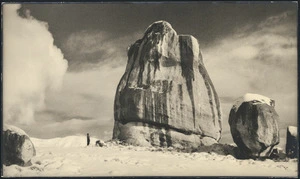 Rock formation on mountain