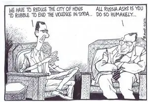 Scott, Thomas, 1947- :'We have to reduce the city of hons to rubble to end the violence in Syria'. 10 February 2012
