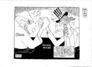 Brockie, Robert Ellison, 1932- :China-US arm wrestling. 7 February 2012