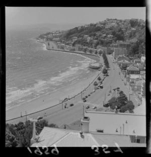 View of Oriental Parade from St Gerard's monastery, Wellington