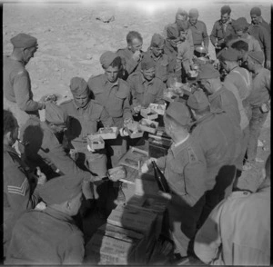 Christmas dinner for the NZ Division newly out of action, Egypt